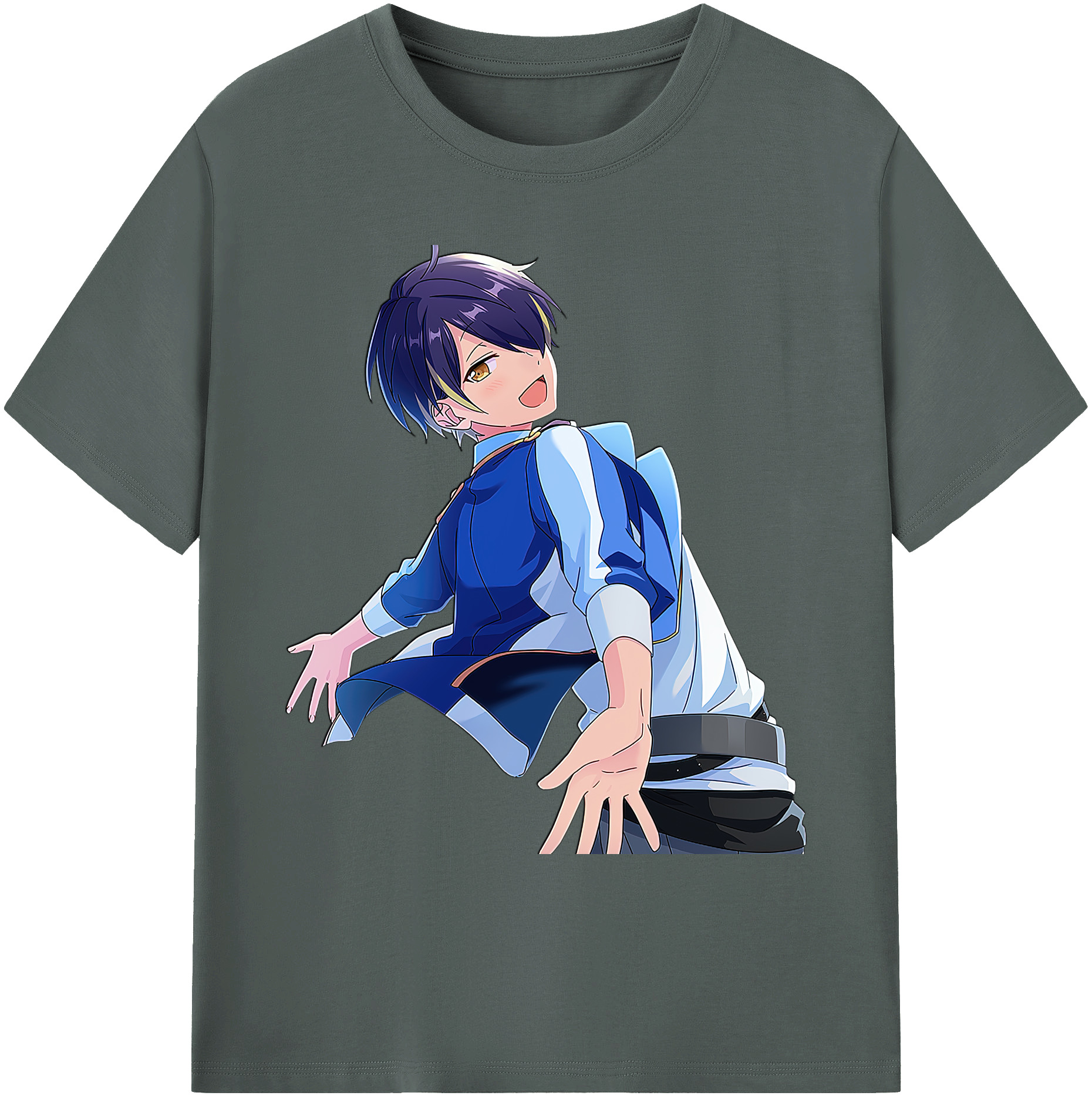 （画像用） あんさんぶるスターズ! Ensemble Stars 綿100％ メンズ半袖Tシャツ｜肌触りやわらか＆通気性